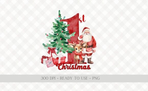 Baby s 1st Christmas Santa PNG: A Review for Digital Sellers