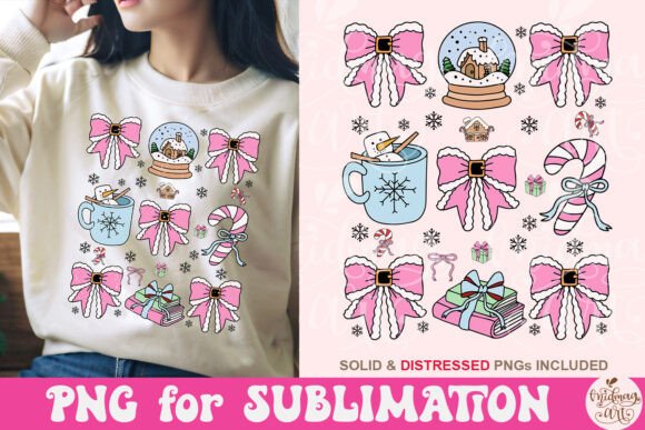 Bookish Coquette Christmas Png: A Designer's Review of Seasonal Illustrations