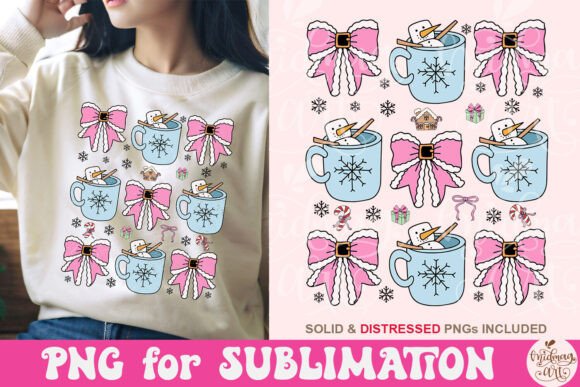 Christmas Bow Coquette Png: Premium Illustrations for Holiday Branding