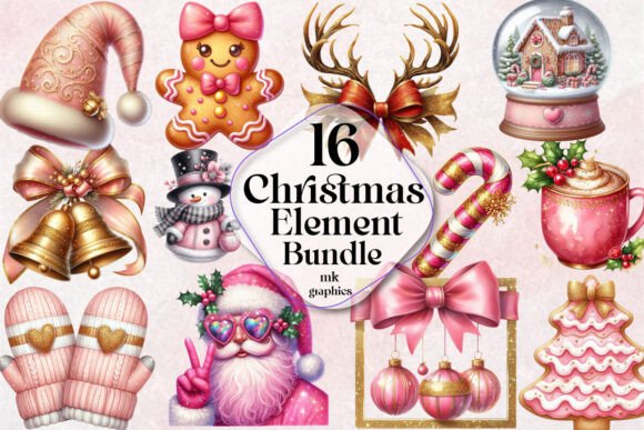 Christmas Element Bundle Review: Illustrations for Seasonal Design