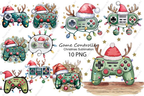 Christmas Game Controller Sublimation Review: A Strategic Illustrations Asset for Seasonal Marketing