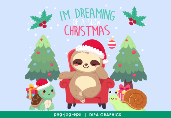 Christmas Slow Animals Design: A Crafter’s Review of Festive Illustrations
