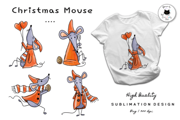 Cute Christmas Mouse Clipart Mouse PNG: A Brand Designer’s Review of Festive Illustrations