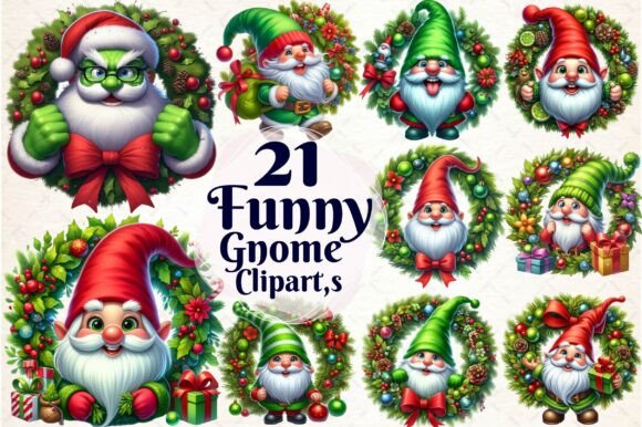 Funny Gnome Clipart Christmas PNG: A Practical Review for Illustrations and Sellers