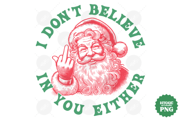 Funny Santa Christmas I Don t Believe in: A Brand Designer’s Review of This Illustrations Asset