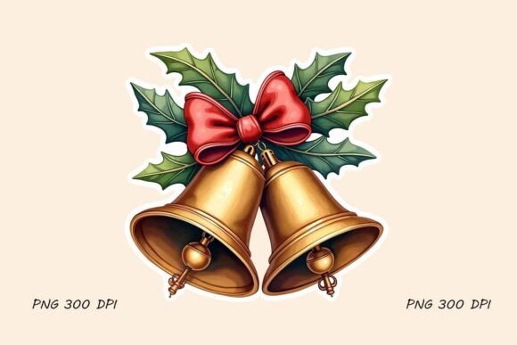 Golden Christmas Bells with Holly Bow Review: A Designer’s Take on Illustrations