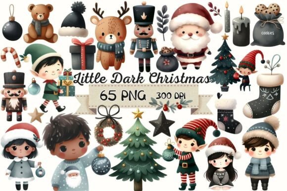 My First Little Dark Christmas Cliparts: A Designer’s Review