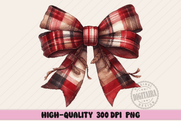 Plaid Red Coquette Bow Png,Christmas Png: A Designer's Review