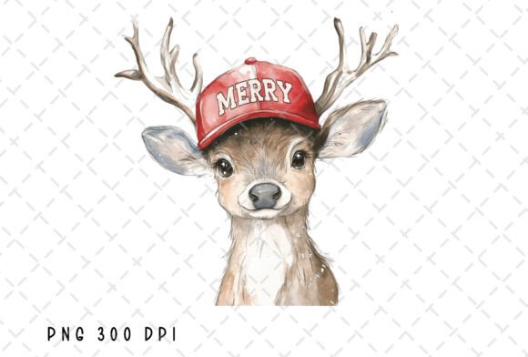 Reindeer Merry Christmas Baseball Cap: A Review of This Holiday Illustrations Asset