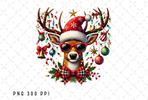 Santa Reindeer Deer Hunting Christmas Illustrations Review
