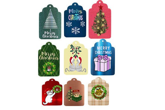 Set of 9 Christmas Gift Tags: A Review for Illustrations