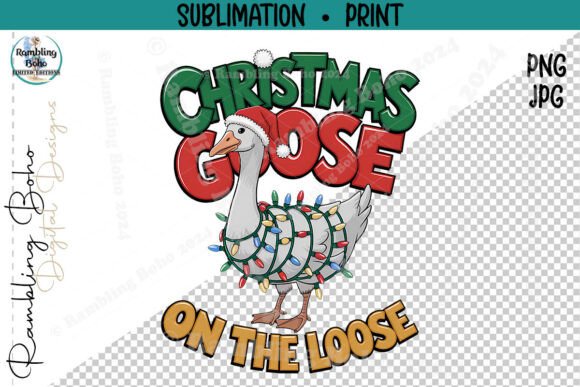 Silly Christmas Goose on the Loose Light Illustrations Review
