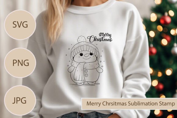 Snowman Merry Christmas Sublimation Illustrations Review