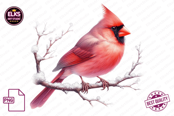 Watercolor Christmas Red Cardinal: A Seller's Review of Seasonal Illustrations