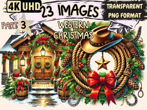 Western Christmas Clipart P3: A Brand Designer’s Review
